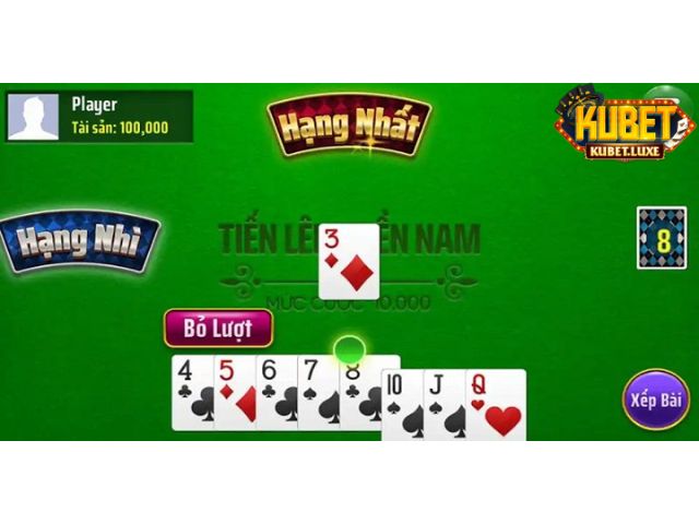 Cách chơi bài tiến lên miền Nam tại Kubet